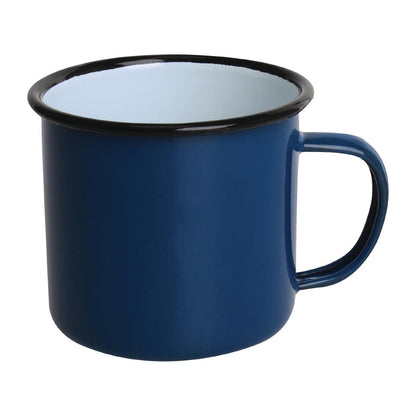 DC394 Olympia Emaille mok blauw 35cl (6 stuks)