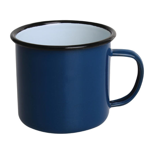 DC394 Olympia Emaille mok blauw 35cl (6 stuks)