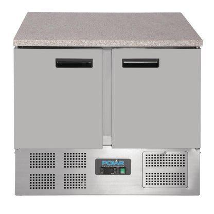 CL108 Polar G-serie koelwerkbank met marmeren werkblad 240Ltr
