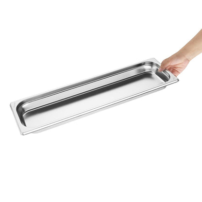FU261 Vogue Roestvrijstalen Gastronorm 2/4 Bak 40mm
