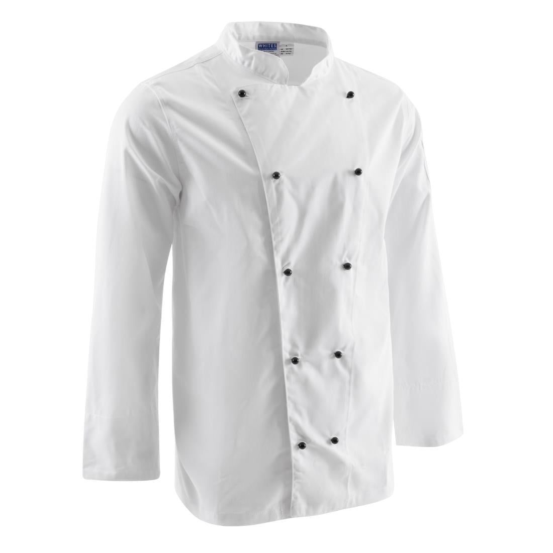 DL710-L Whites Chicago unisex koksbuis lange mouw wit L