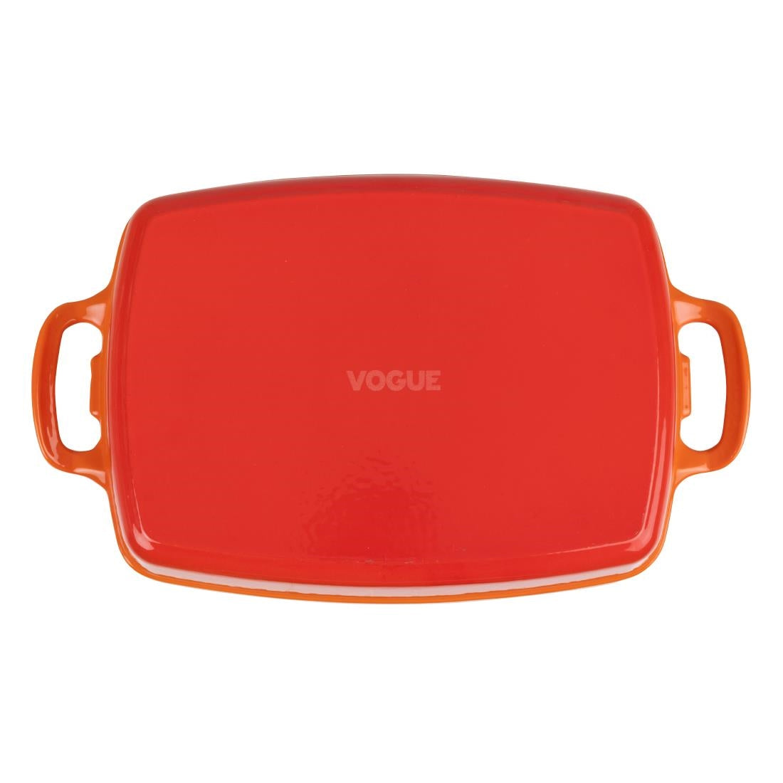 GH322 Vogue rechthoekige gietijzeren ovenschaal oranje 2,8Ltr