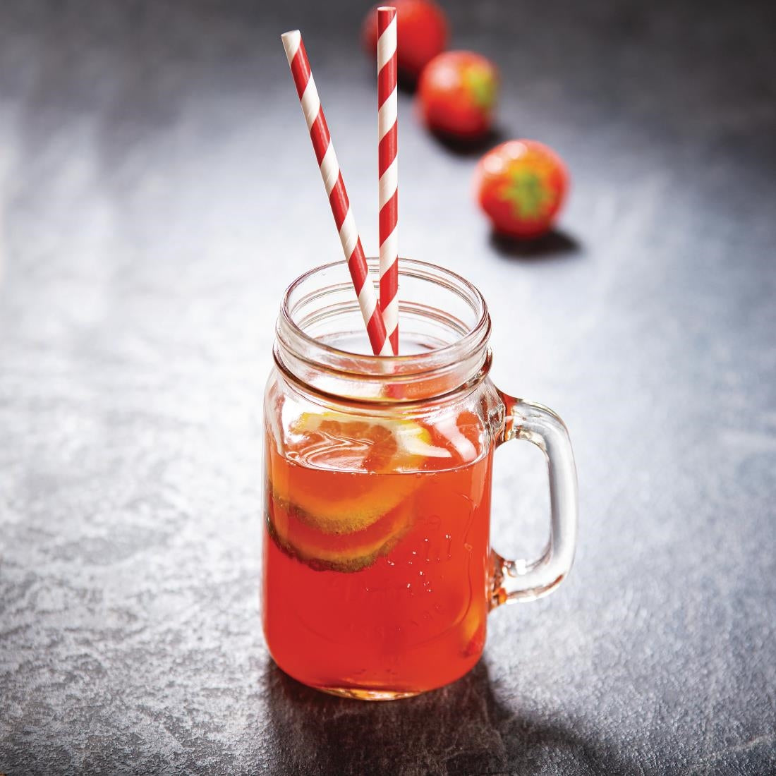 CM698 Olympia mason jar drinkglazen met tekst 450ml (12 stuks)