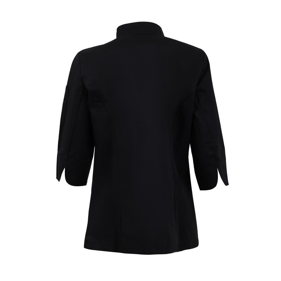 BA110-L Whites Dames Getailleerde Koksjas Zwart Maat L