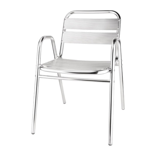 U501 Bolero stapelbare aluminium stoelen (4 stuks)