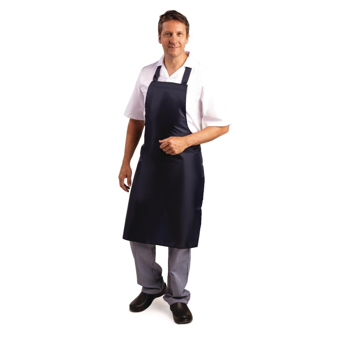 A896 Whites waterdicht schort blauw