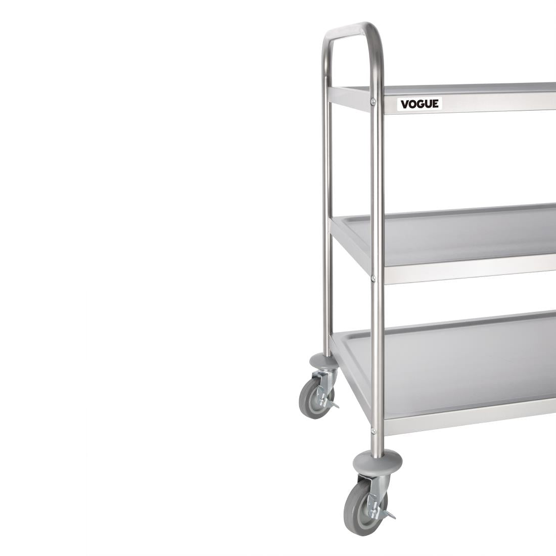F995 Vogue RVS serveerwagen 3 plateaus L - 93(h) x 86(b)