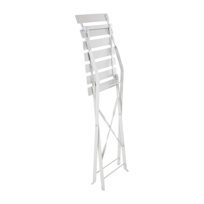 GH551 Bolero opklapbare terrasstoelen grijs (2 stuks)