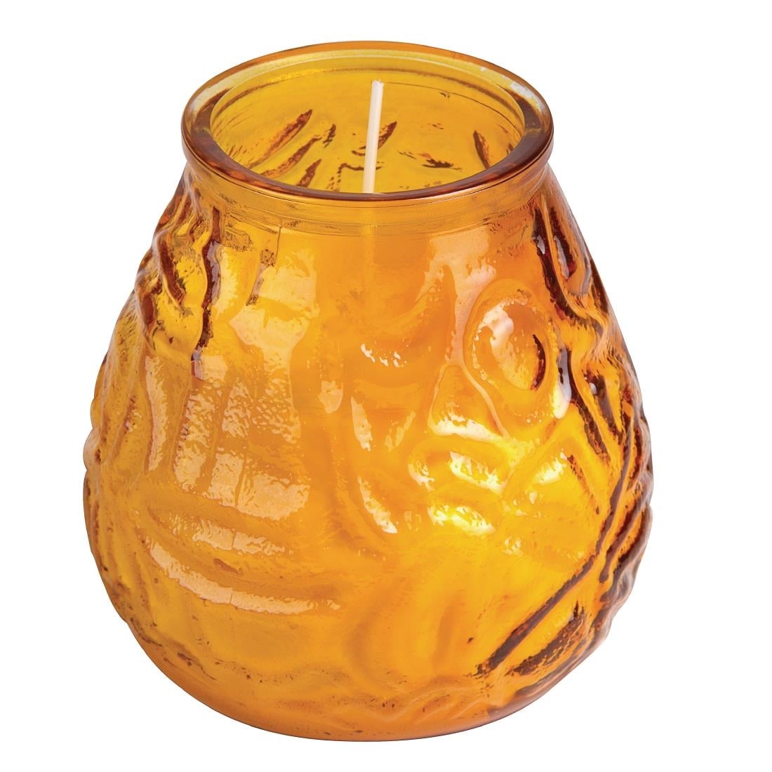 Y198 Bolsius Lowboy kaarsen amber (12 stuks)