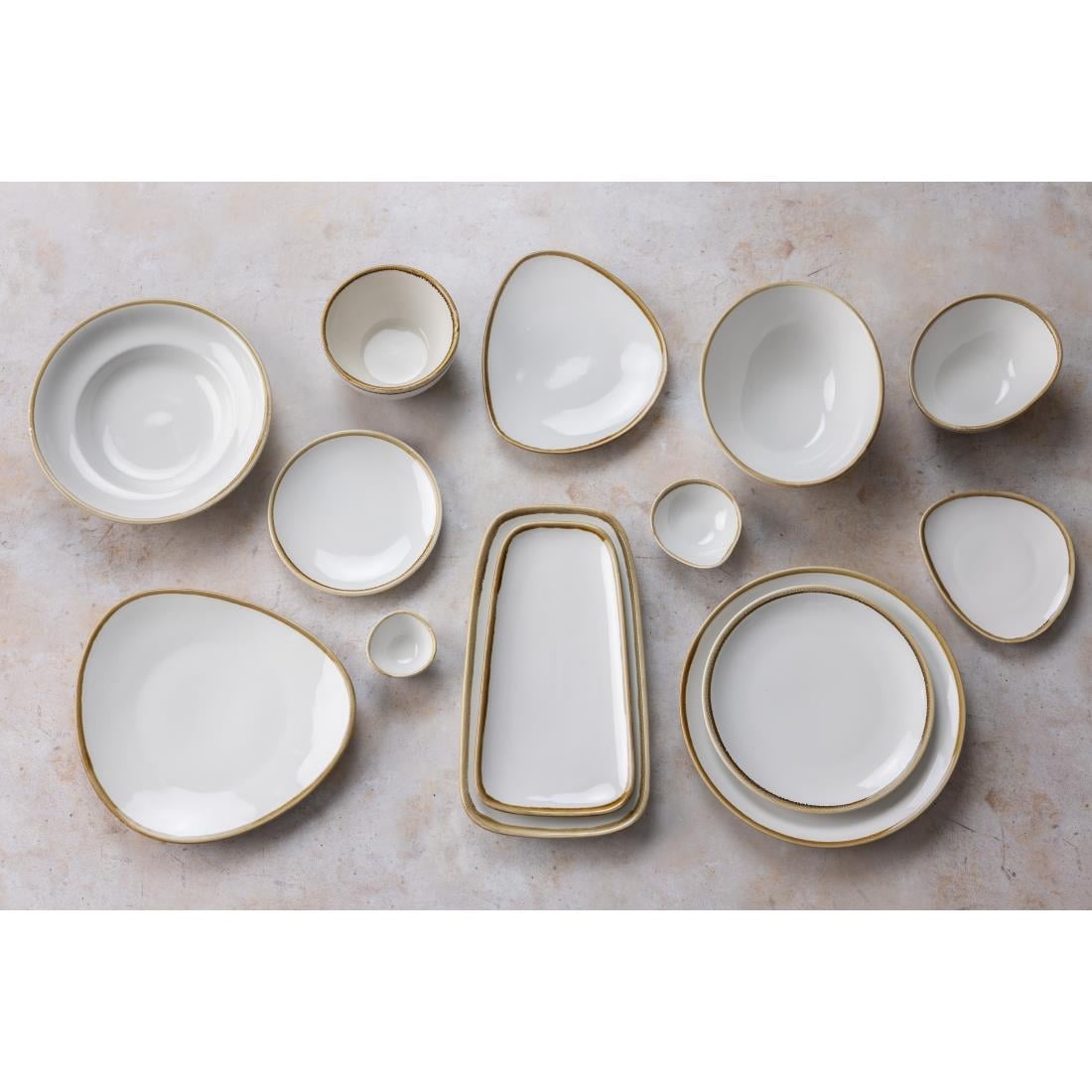 FB979 Olympia Kiln Pastakommen Krijtwit 25cm (4 Stuks)