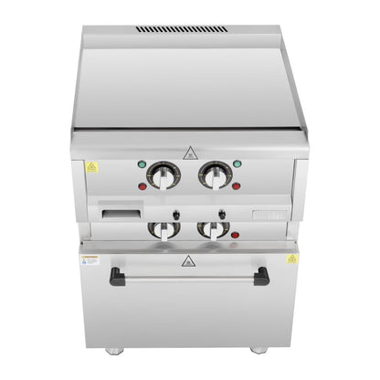 SA809 Buffalo 600 Serie Vrijstaande Elektrische Bakplaat Met Heteluchtoven