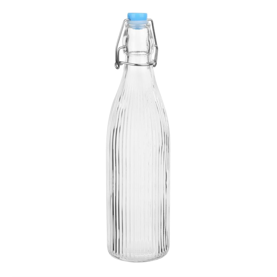 HW794 Olympia Geribbelde Swing Top Waterflessen 500ml (6 stuks)