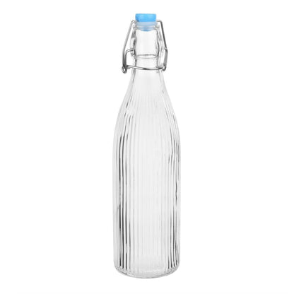 HW794 Olympia Geribbelde Swing Top Waterflessen 500ml (6 stuks)