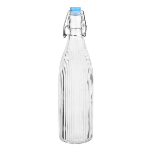 HW794 Olympia Geribbelde Swing Top Waterflessen 500ml (6 stuks)