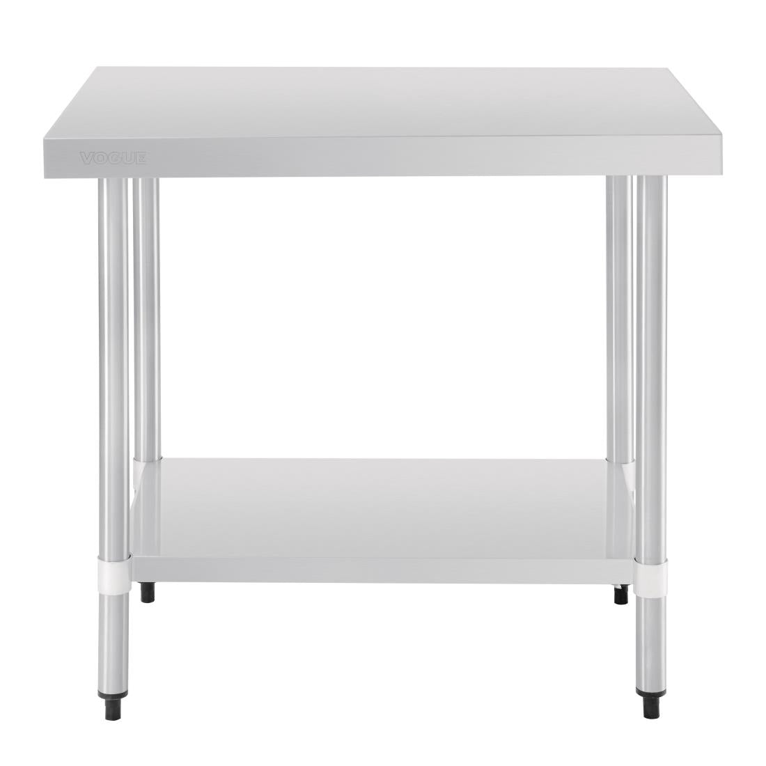 T375 Vogue RVS werktafel zonder achteropstand 90x90x60cm