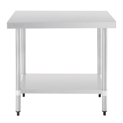 T375 Vogue RVS werktafel zonder achteropstand 90x90x60cm