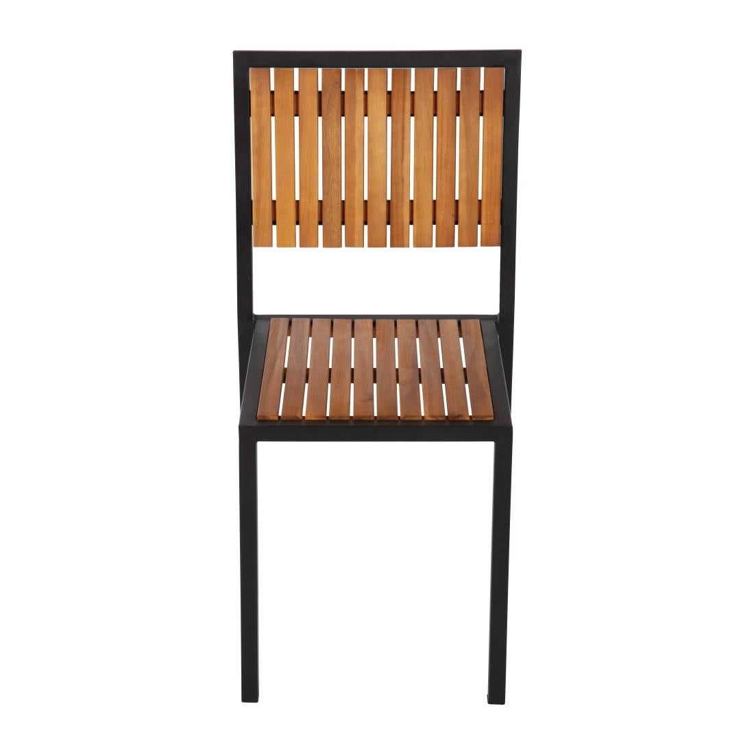 DS150 Bolero stalen en acaciahouten stoelen (4 stuks)
