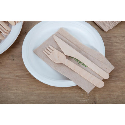 CD903 Fiesta Compostable biologisch afbreekbare houten vorken 15,5cm (100 stuks)