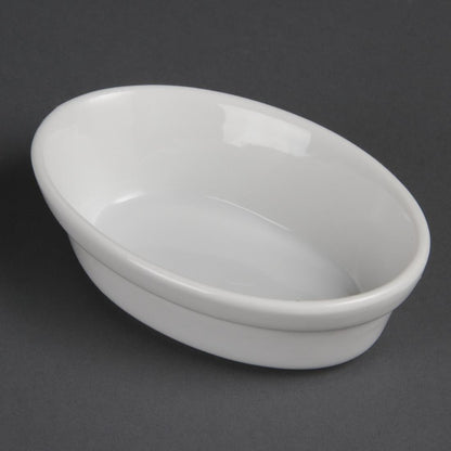 DK806 Olympia Whiteware Ovale Schaaltjes 14,5cm (6 Stuks)