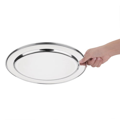 K364 Olympia ovale RVS serveerschaal 35cm