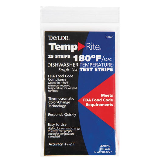 GJ059 Vaatwasser temperatuur teststrip (25 stuks))