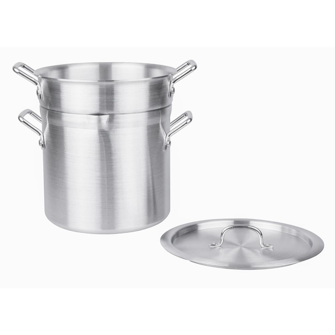 K645 Vogue aluminium pan met au bain marie inzet 10Ltr