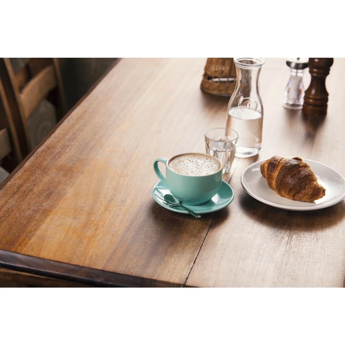 GL461 Olympia Café cappuccinokoppen aqua 34cl (12 stuks)