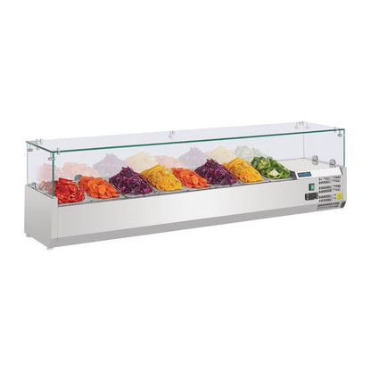 G610 Polar G-serie opzetkoelvitrine 8x GN 1/4