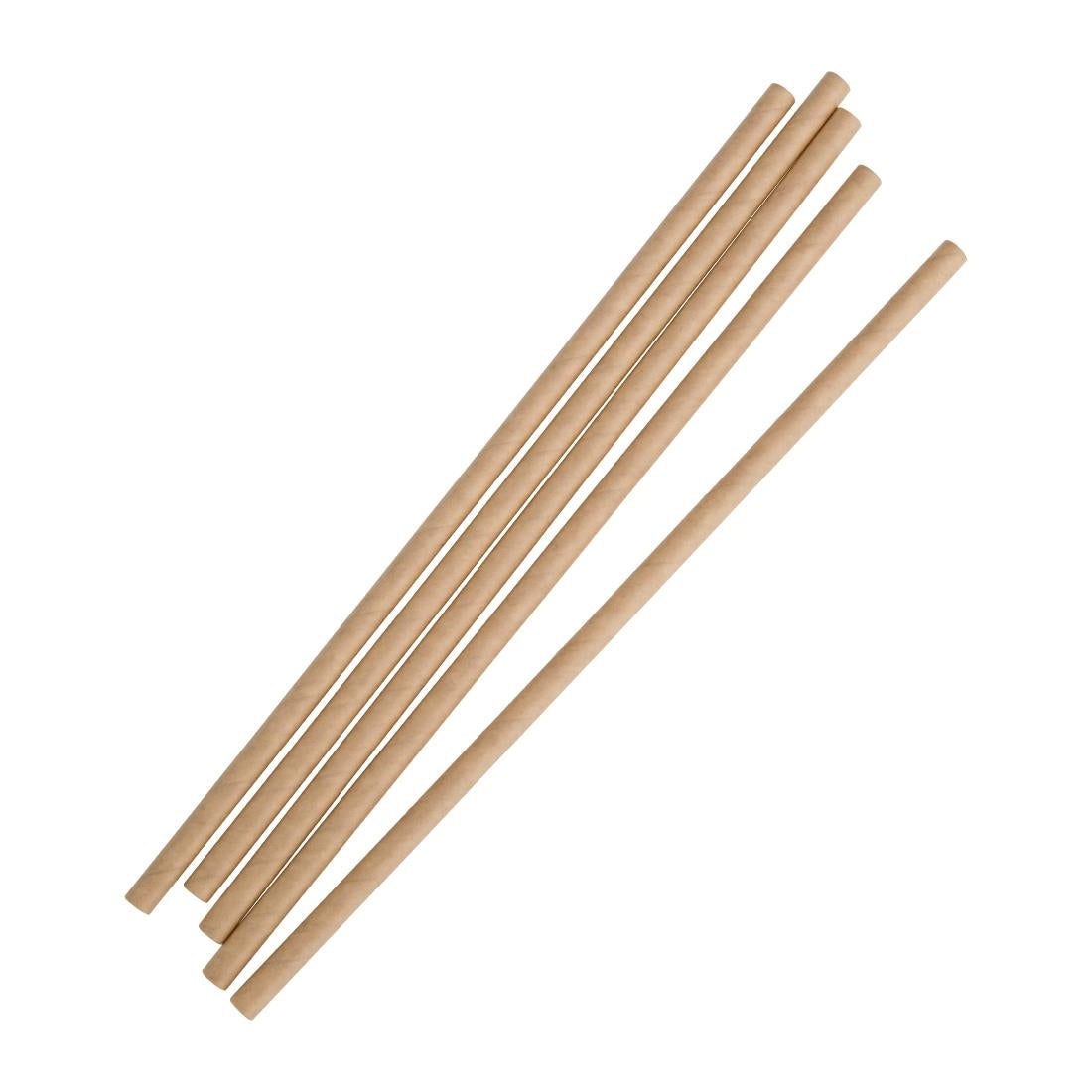 FB138 Fiesta Compostable composteerbare kraftpapieren rietjes (250 stuks)