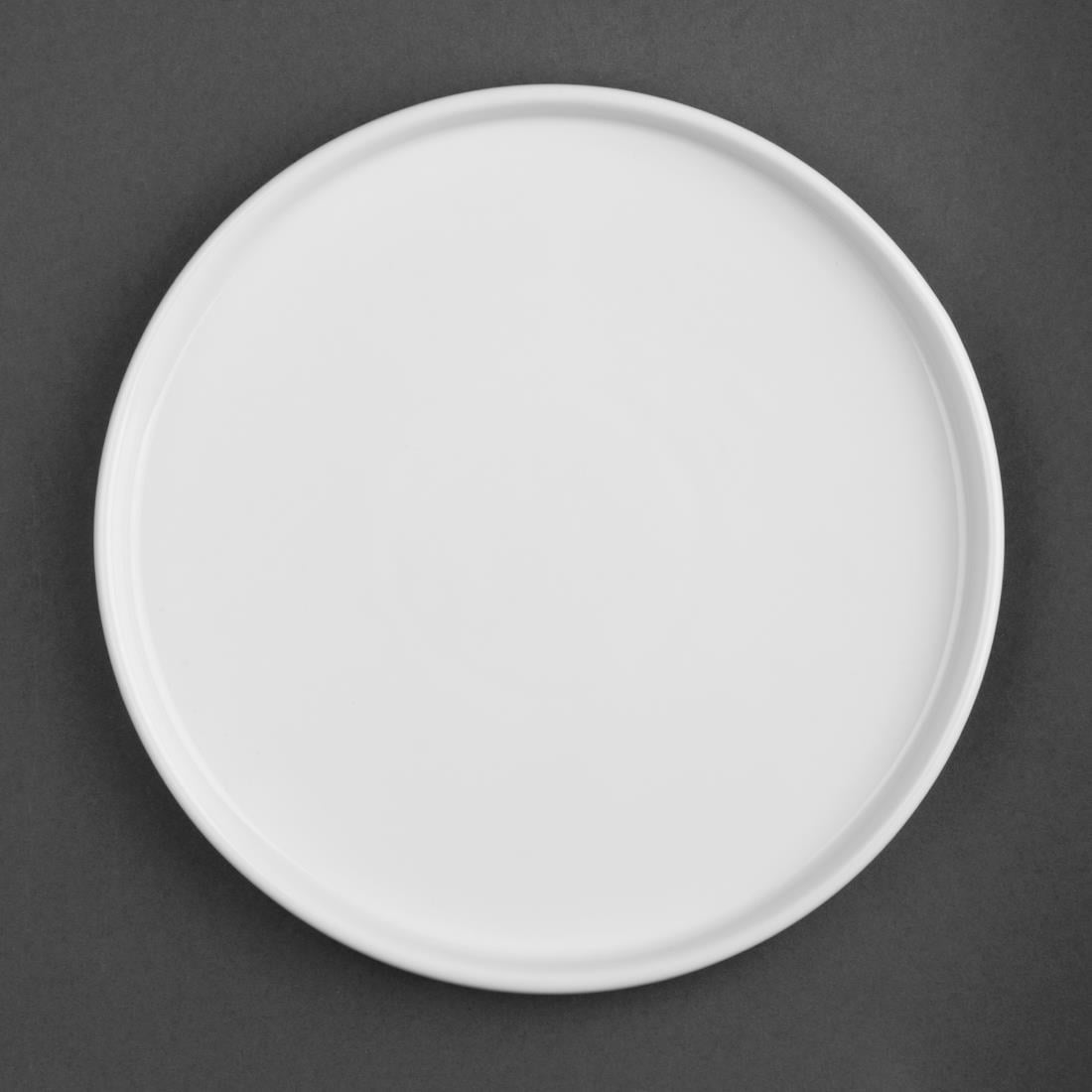 FW814 Olympia Whiteware Platte Ronde Borden 268mm (4 Stuks)