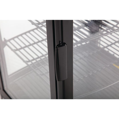 CX574 Polar C-Series Energiezuinige Koelkast Met Gebogen Deur Zwart 86Ltr