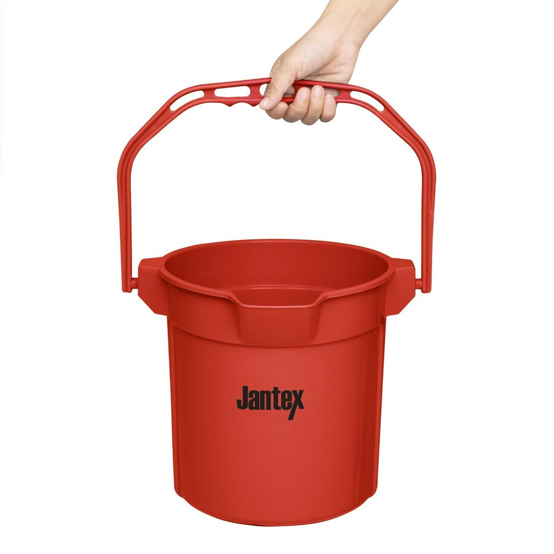 FU832 Jantex Rode Maatemmer Met Schenktuit 10Ltr