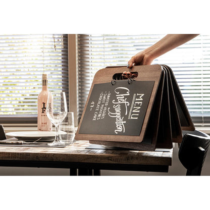 CU930 Securit Walnut range menukaart Snijplank met ringband