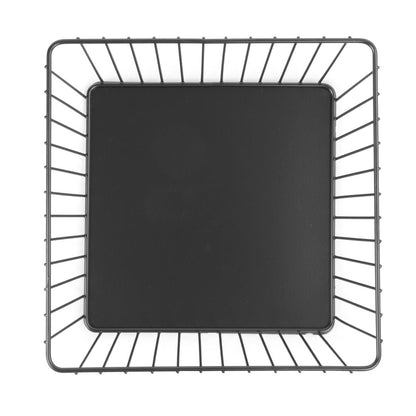DP674 Olympia Wire Voedseldisplay Dienblad Vierkant Zwart - 230x230x100mm