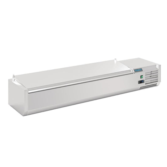 FA855 Polar G-serie opzetkoelvitrine met deksel 7x GN 1/4