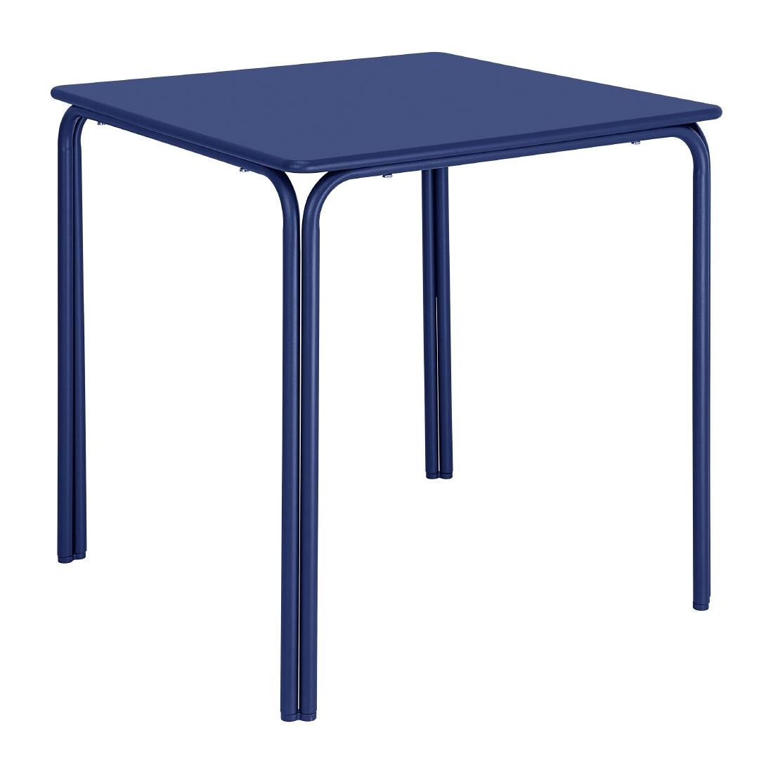 HZ356 Bolero Adeline Stalen Vierkante Tafel 700mm Donker Blauw