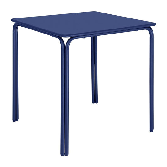 HZ356 Bolero Adeline Stalen Vierkante Tafel 700mm Donker Blauw