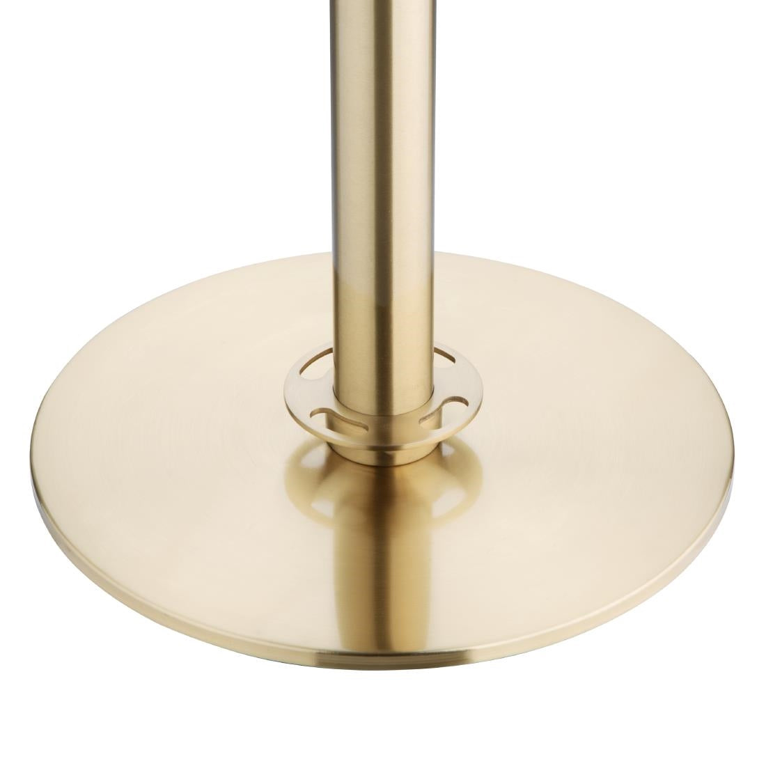 JA343 Bolero geborsteld messing staanders met platte voet en inschuifbare banner (2 stuks)