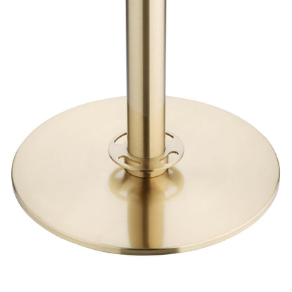 JA343 Bolero geborsteld messing staanders met platte voet en inschuifbare banner (2 stuks)