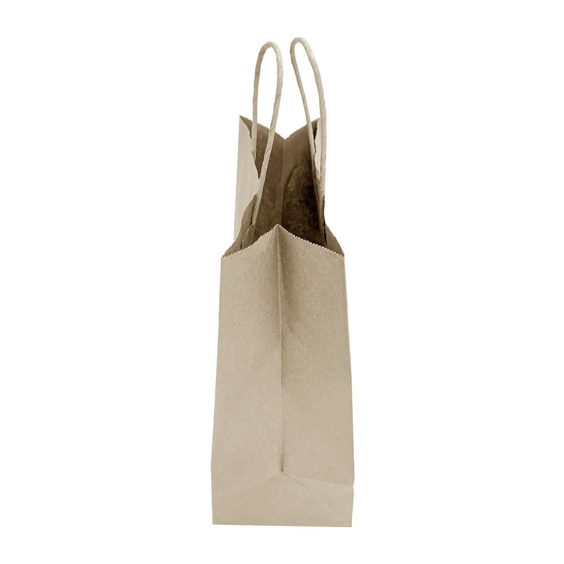 HY762 Fiesta Recyclebare Twist Handle Bruine Papieren Tassen Medium (250 stuks)