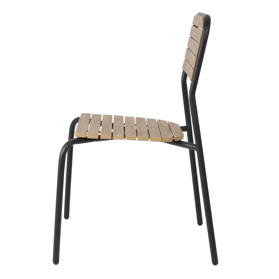 FU537 Bolero Santorini Tuinstoelen Met Houteffect (4 Stuks)