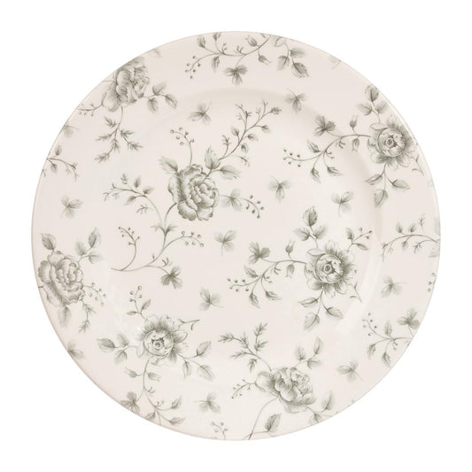 DA665 Churchill Rose Chintz Grey Bord 27.6cm (6 stuks)