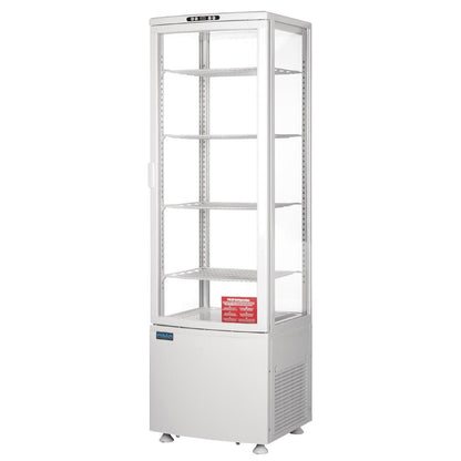CX575 Polar C-Serie Energiezuinige Koelkast Met Gebogen Deur Wit 235Ltr