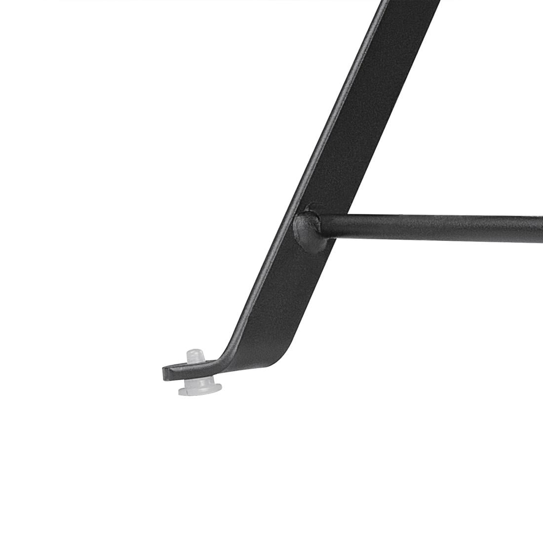 GK989 Bolero vierkante stalen klaptafel zwart 60cm