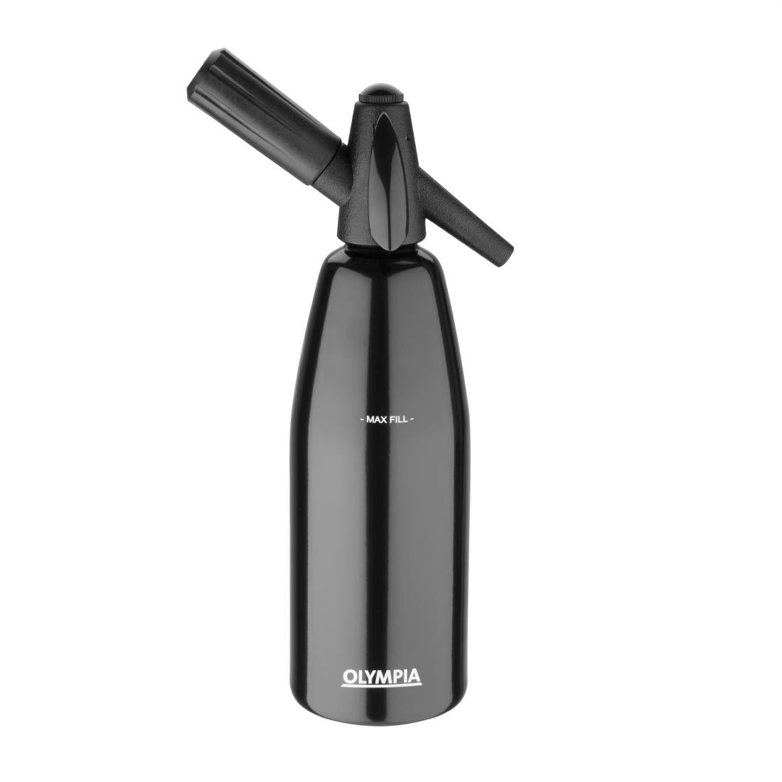 CE341 Olympia soda sifon zwart 1Ltr