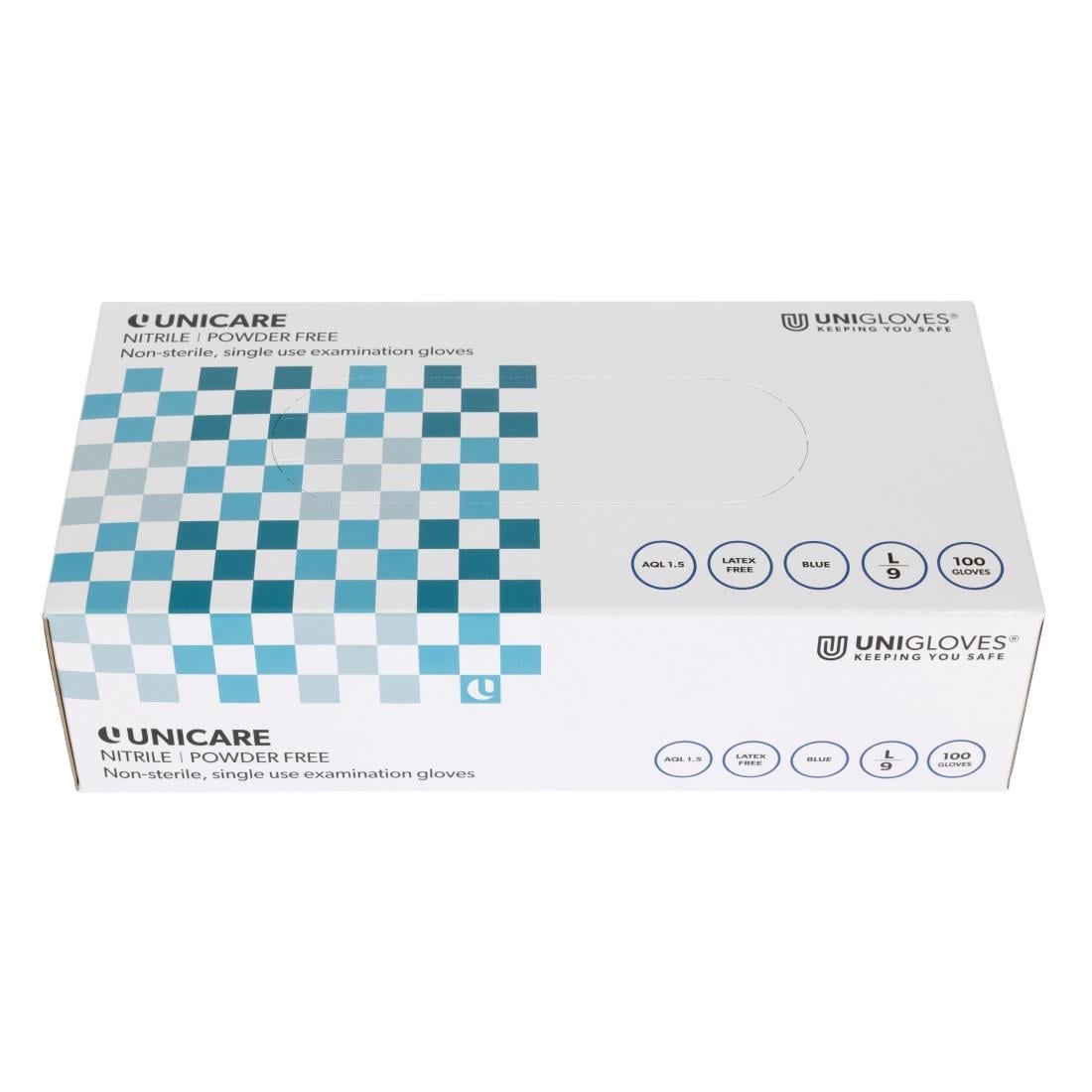 Y478-M Nitril handschoenen blauw poedervrij M (100 stuks)