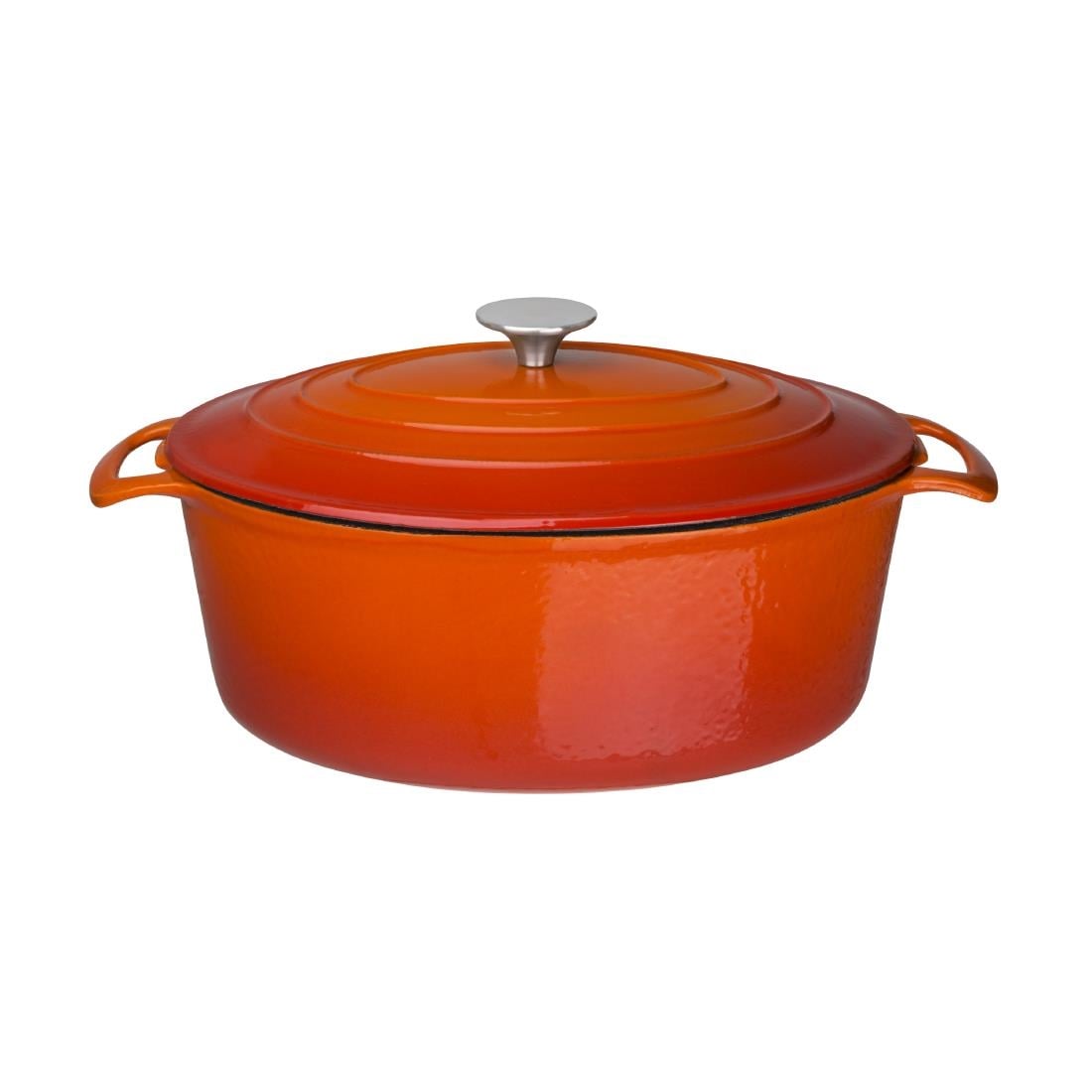 GH312 Vogue ovale inductie braadpan oranje 6Ltr