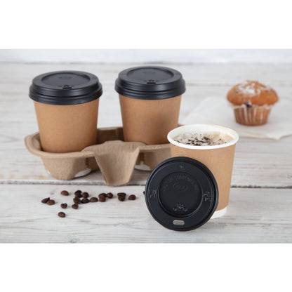 CW715 Fiesta Recyclable deksel zwart voor Fiesta Recyclable 225ml koffiebekers (50 stuks)