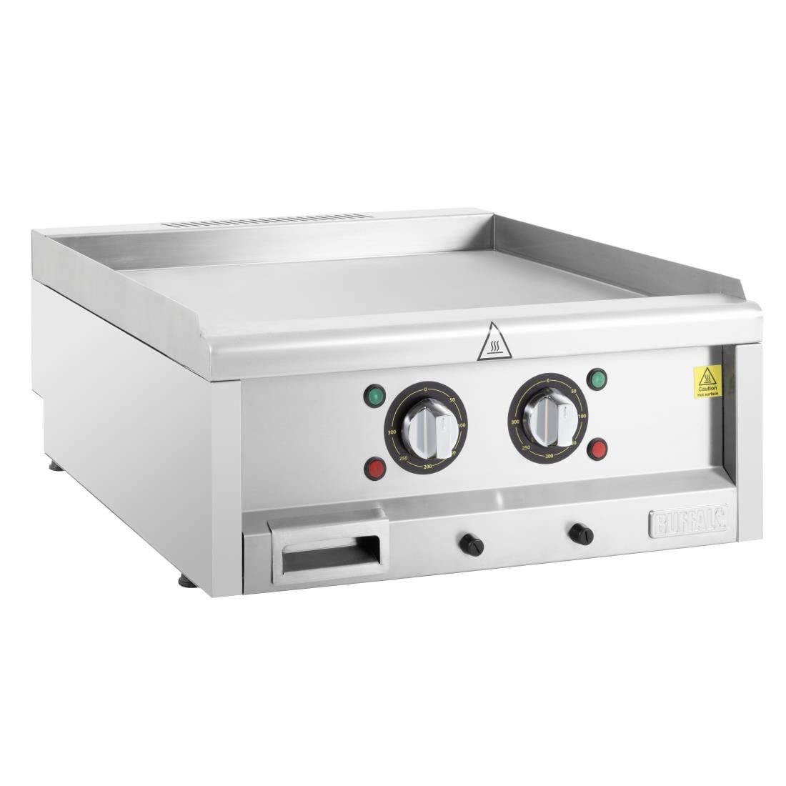CU475 Buffalo 600-Serie Elektrische Bakplaat Met Twee Zones, 600mm