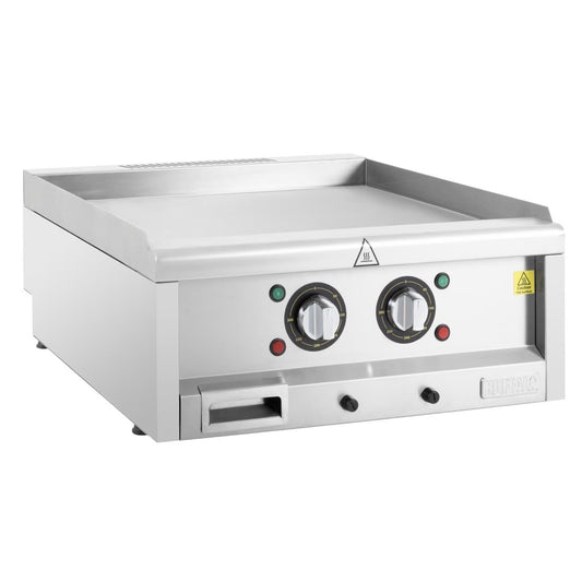 CU475 Buffalo 600-Serie Elektrische Bakplaat Met Twee Zones, 600mm